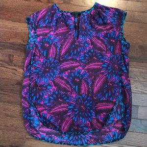 J.Crew silk printed top